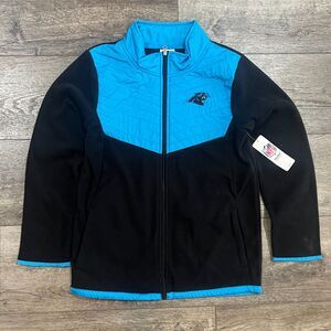 NWT! Carolina Panthers NFL Team Apparel Full Zip Jacket - Youth XL 14/16